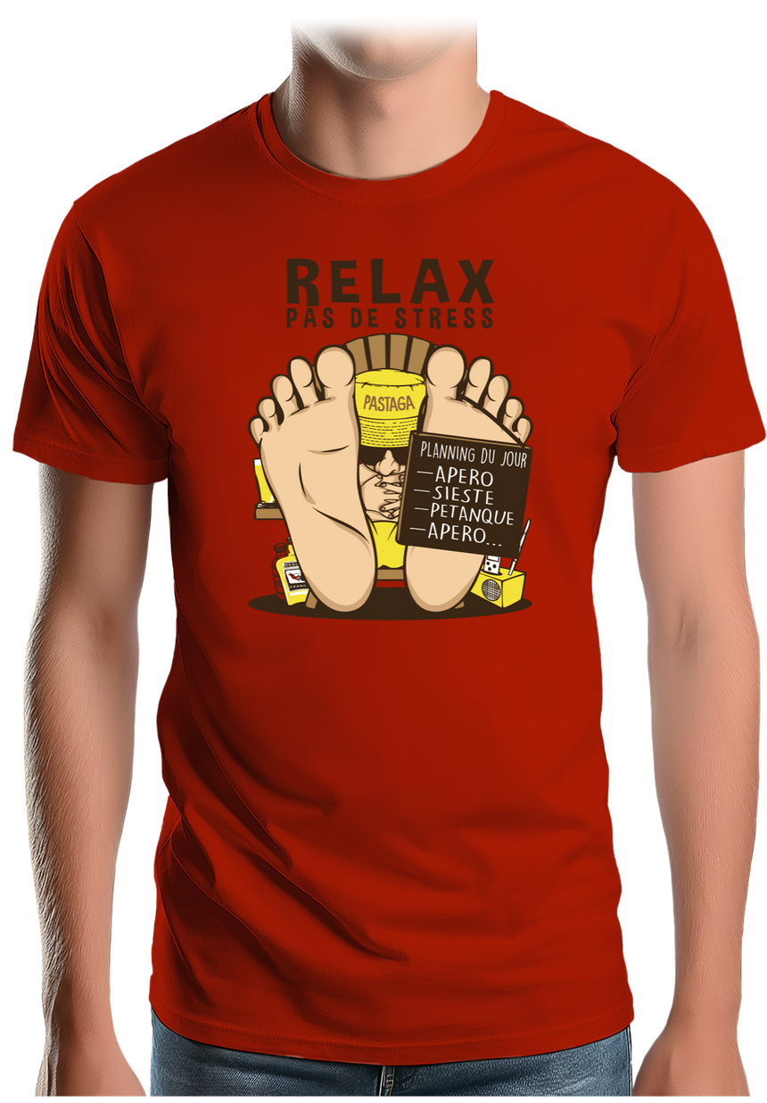 T-Shirt Homme Relax pas de stress