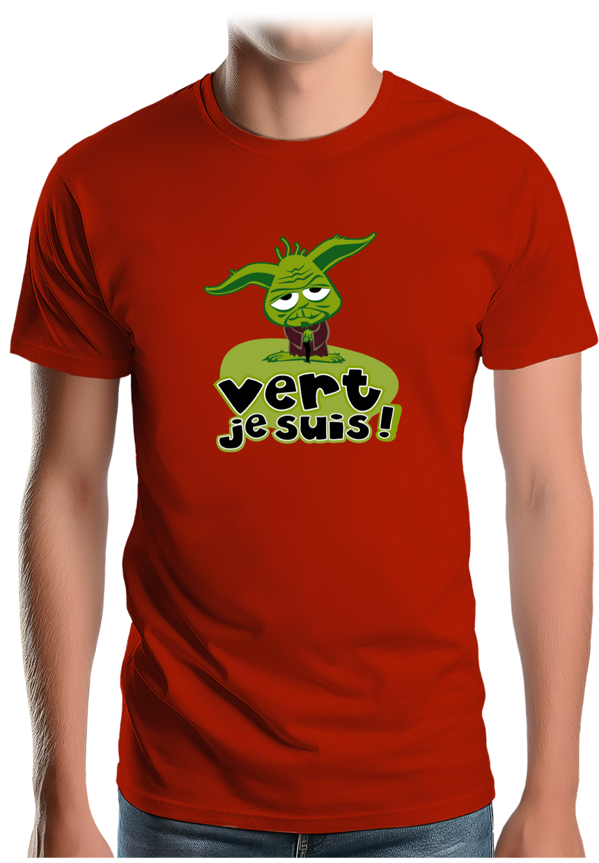 T-Shirt Homme Vert Je Suis