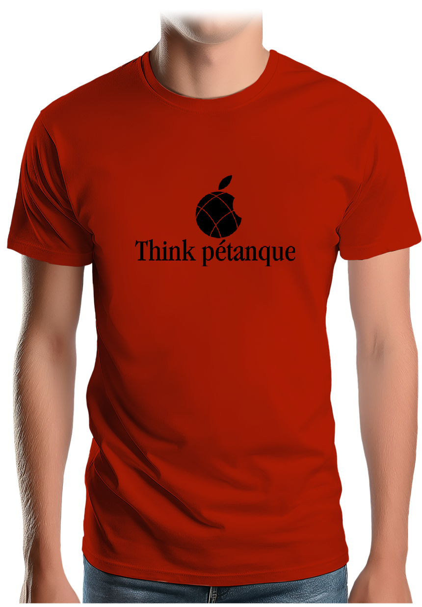 T-Shirt Homme Think pétanque