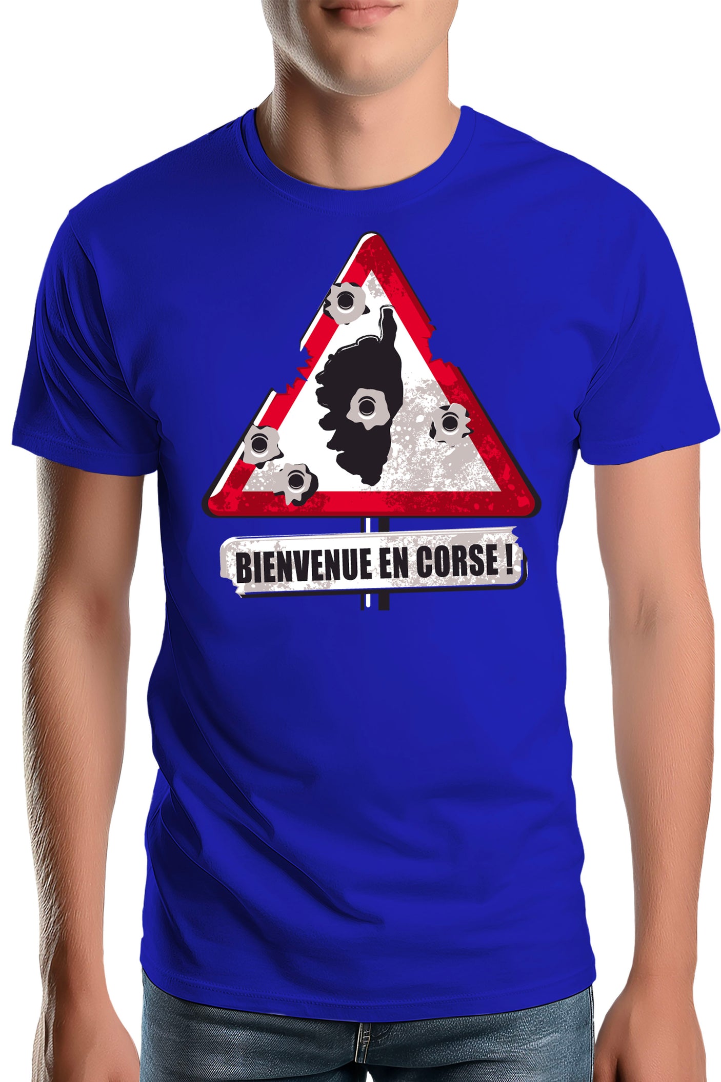 T-Shirt Homme Bienvenue en Corse impact
