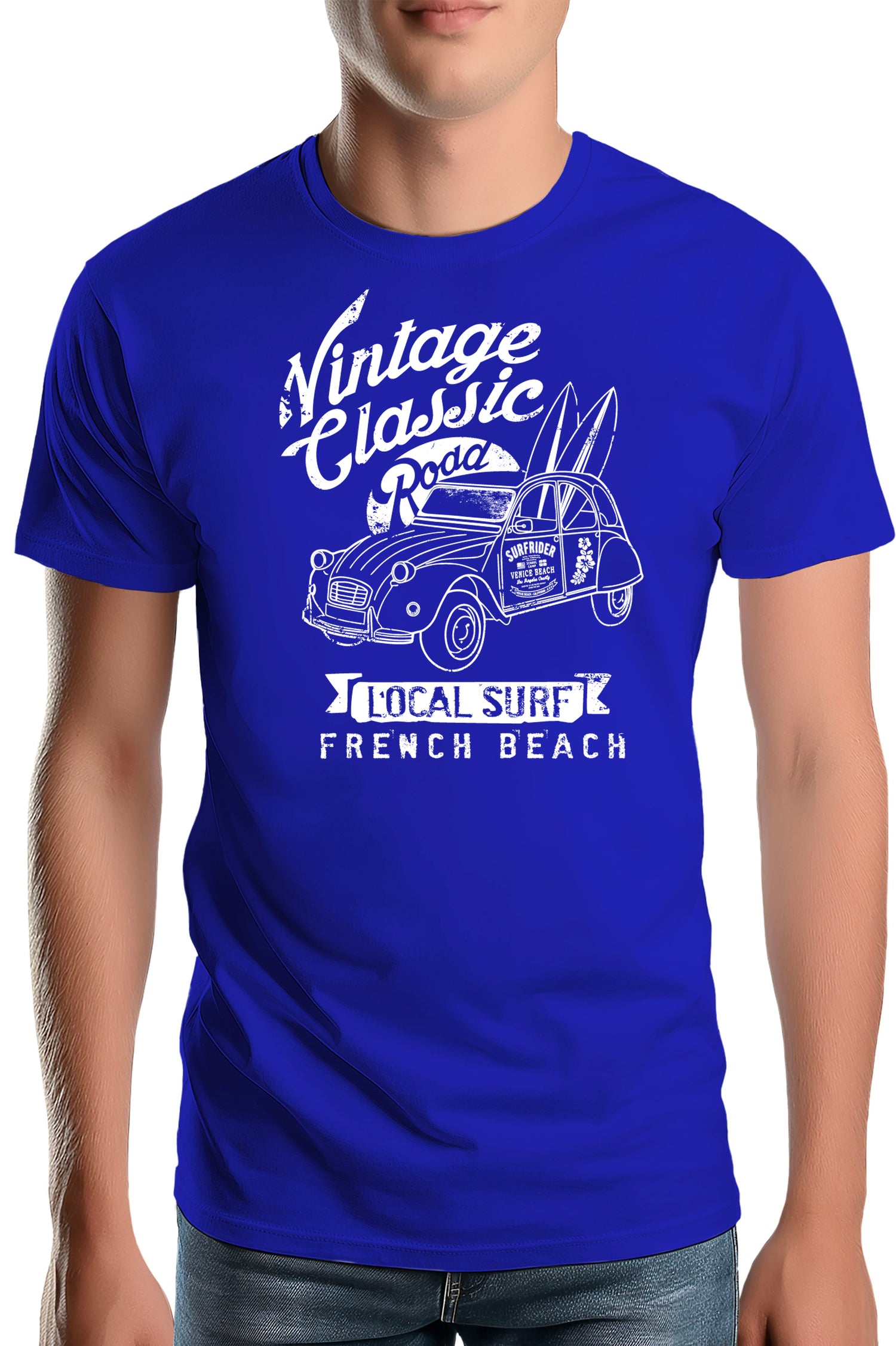 T-Shirt Homme Deuch avec planche de surf