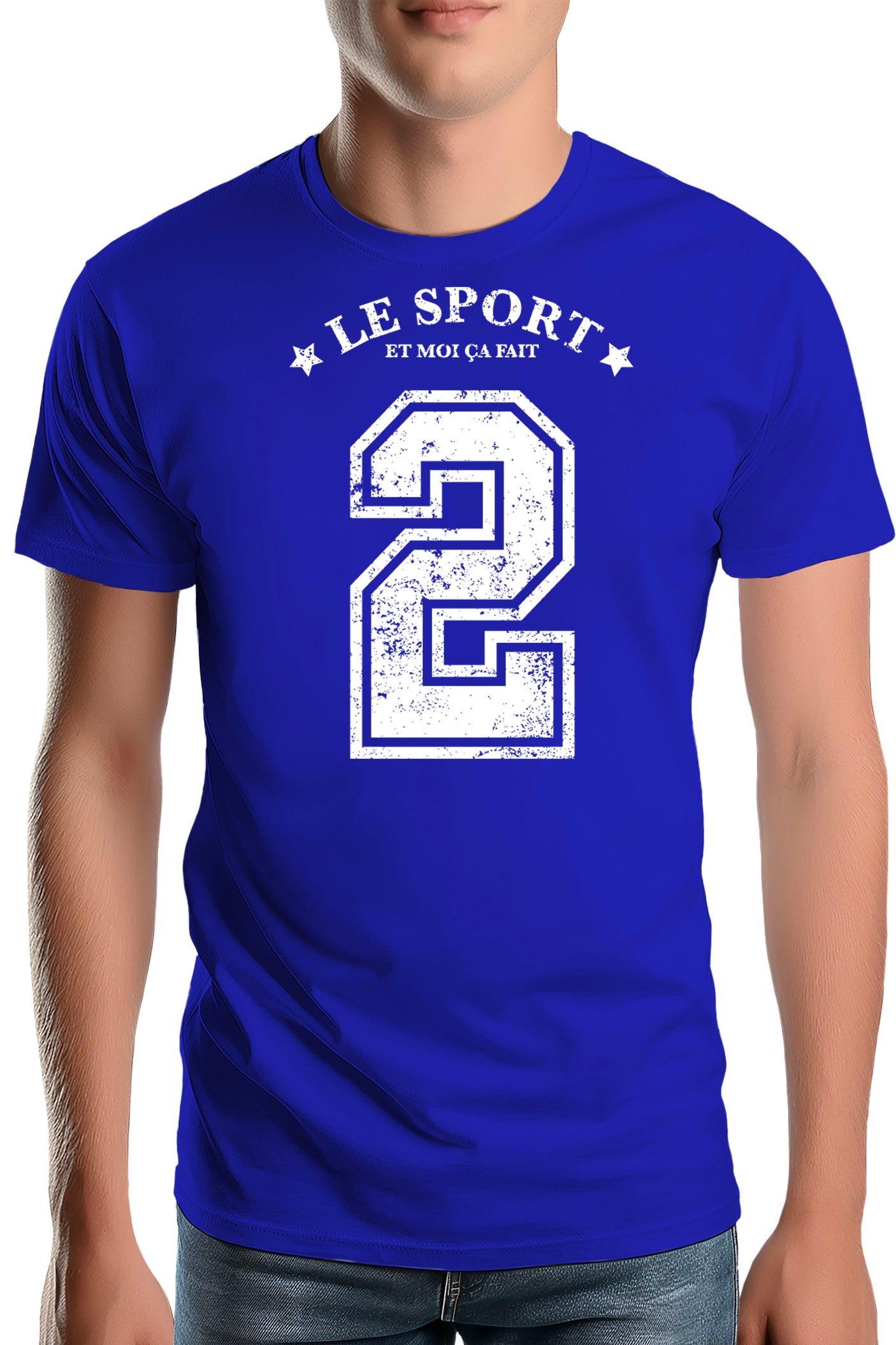 T-Shirt Homme Le sport et moi ça fait 2
