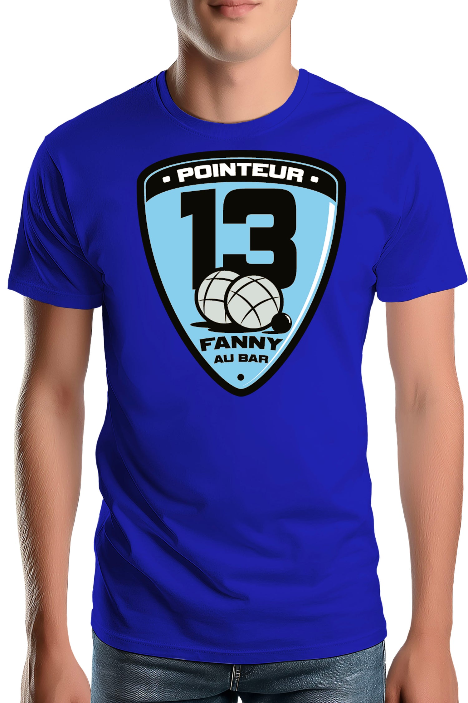 T-Shirt Homme Fanny au bar, pointeur