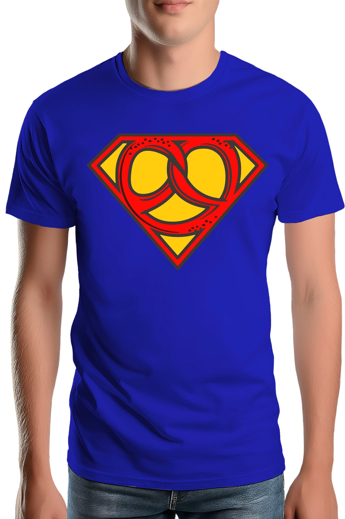 T-Shirt Homme Super héros Alsacien