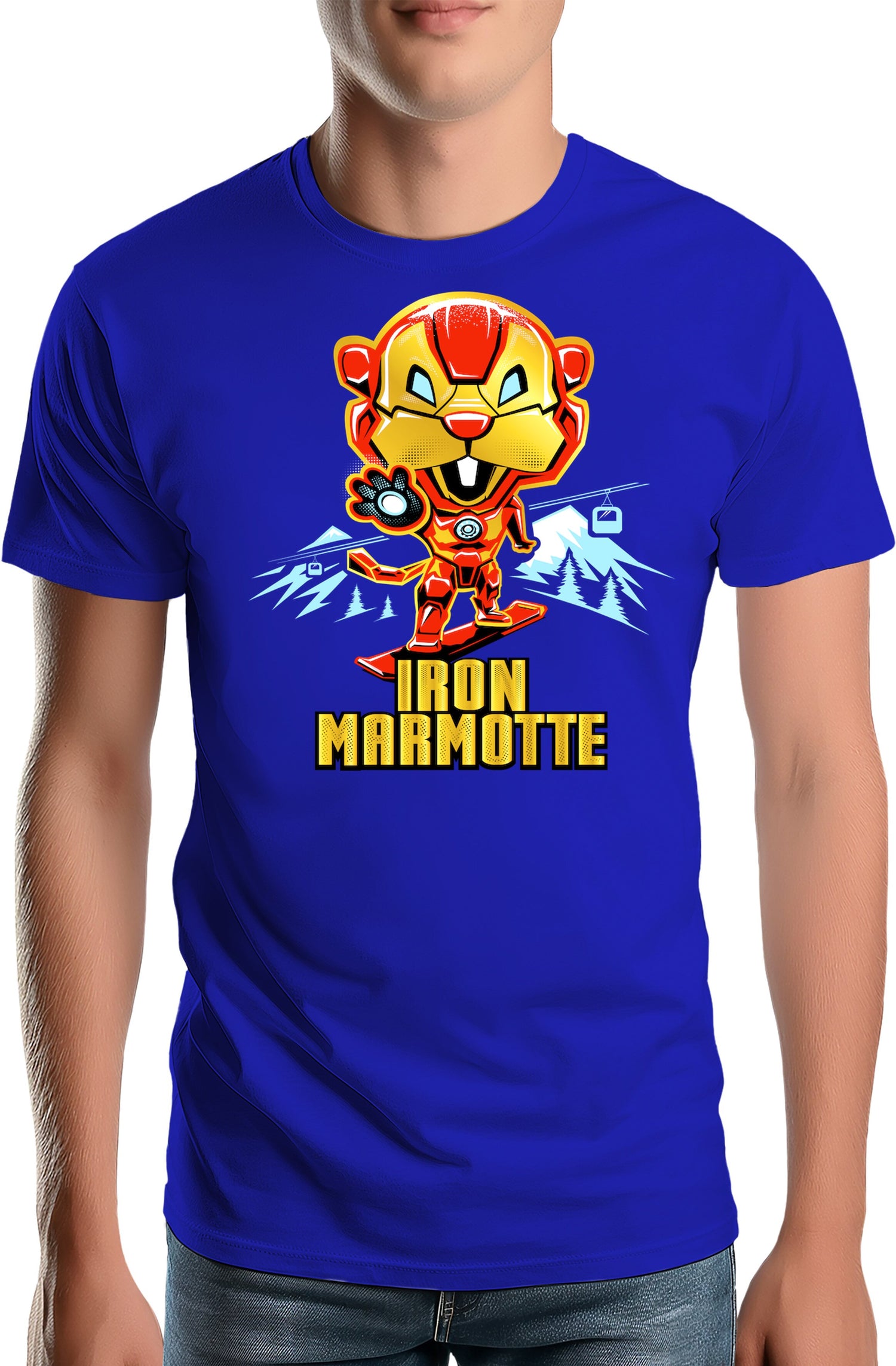 T-Shirt Homme Iron Marmotte