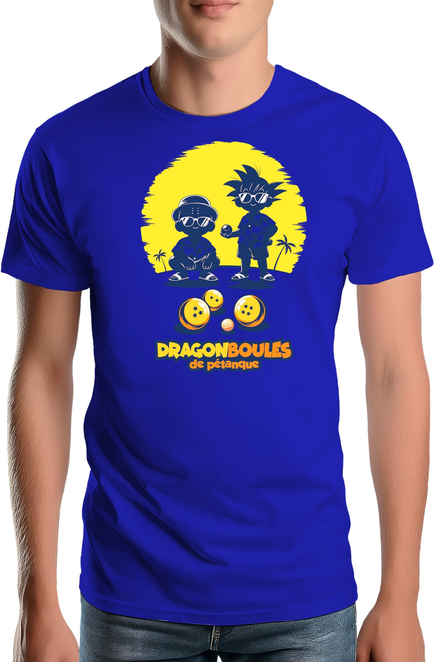 T-Shirt Homme Joueurs de pétanque