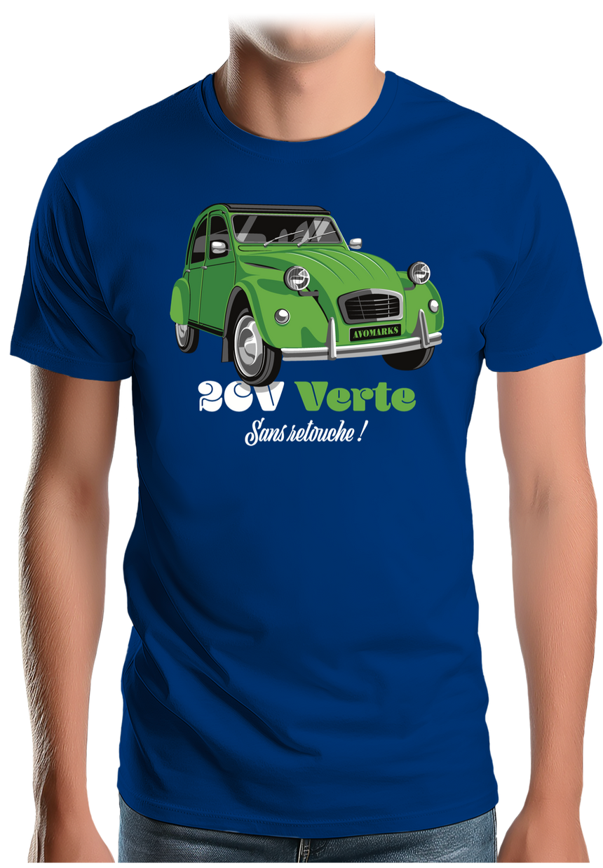 T-Shirt Homme Deuch verte sans retouche