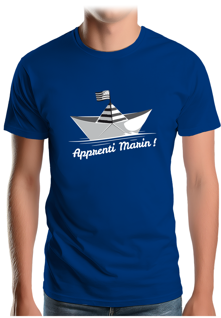 T-Shirt Homme Petit bateau bzh apprenti marin