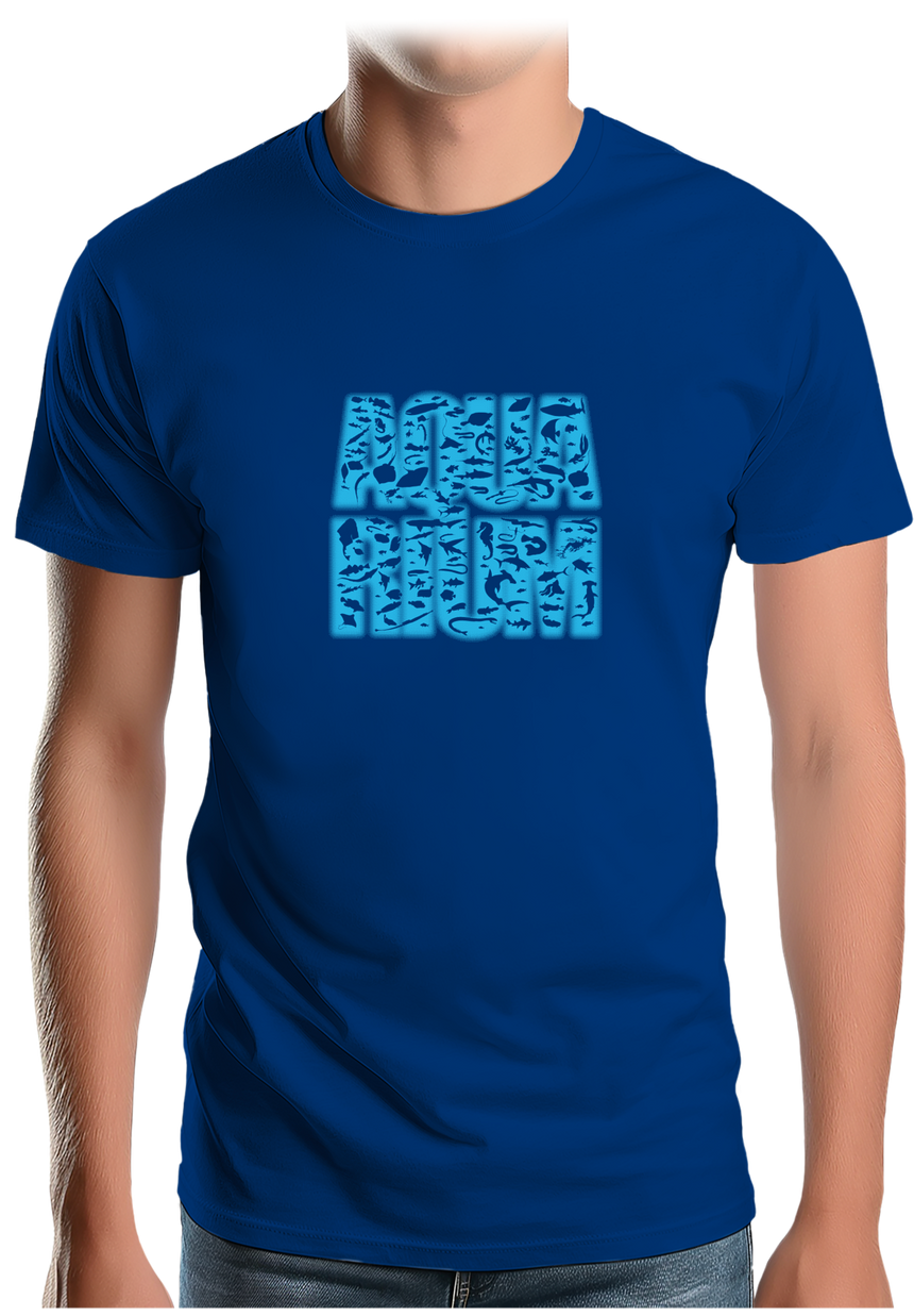 T-Shirt Homme Aquarium Multi Poisson