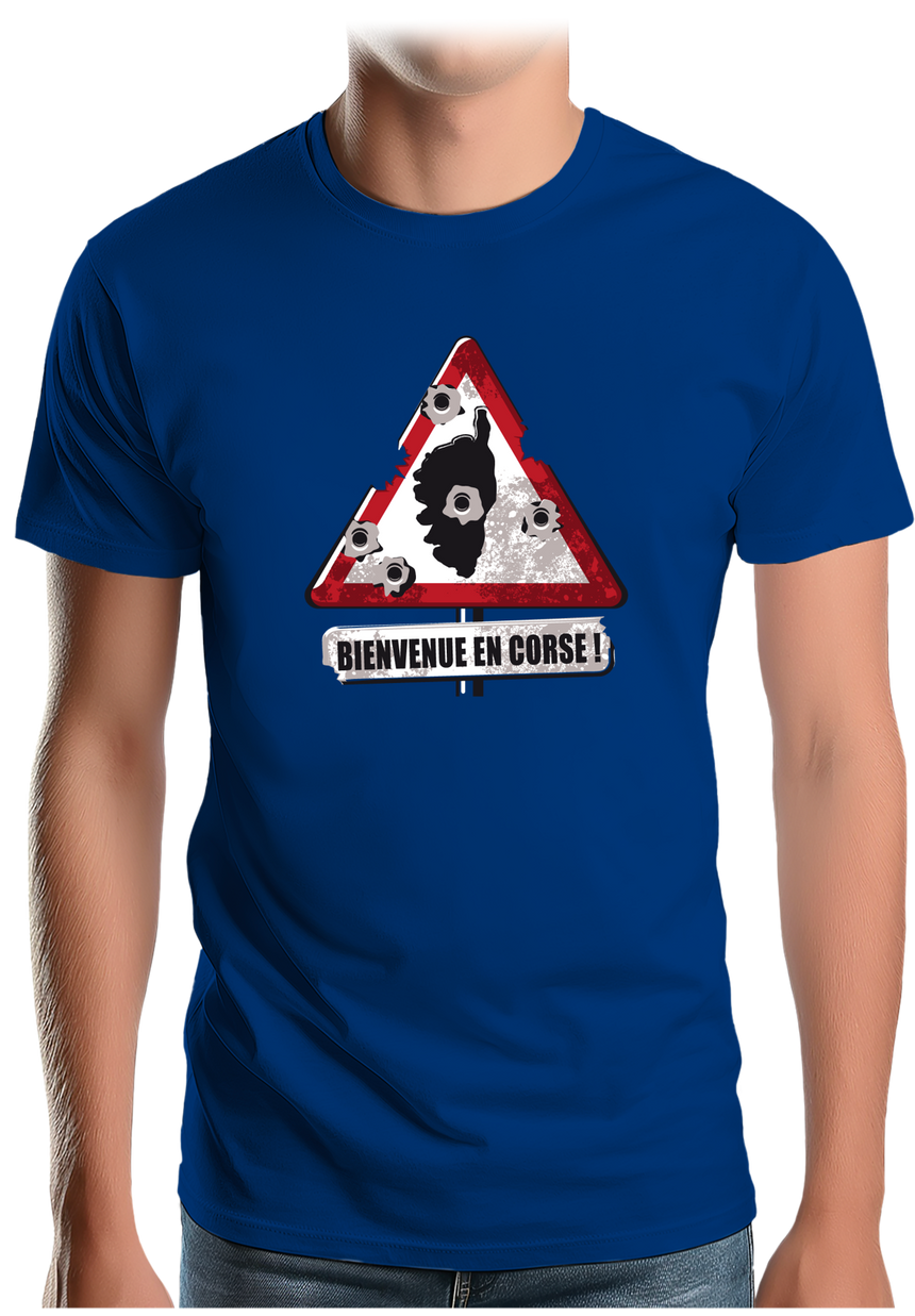 T-Shirt Homme Bienvenue en Corse !