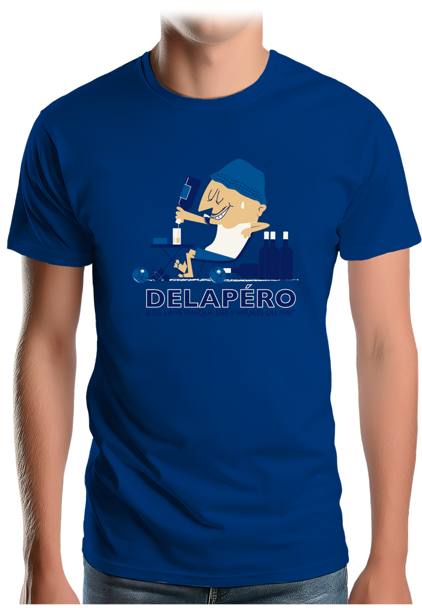 T-Shirt Homme Apéro et pétanque dès 9h du matin