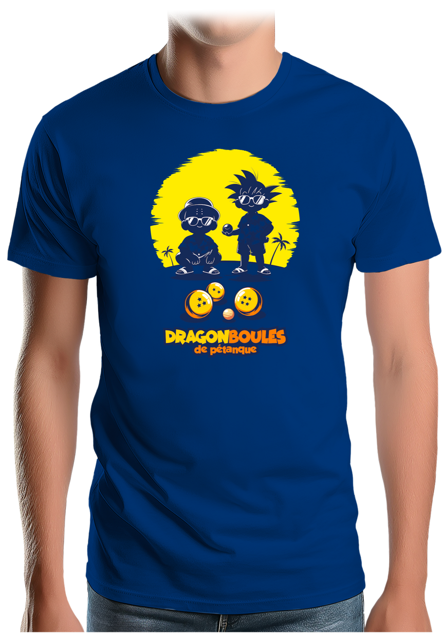 T-Shirt Homme Dragon Boules de pétanque