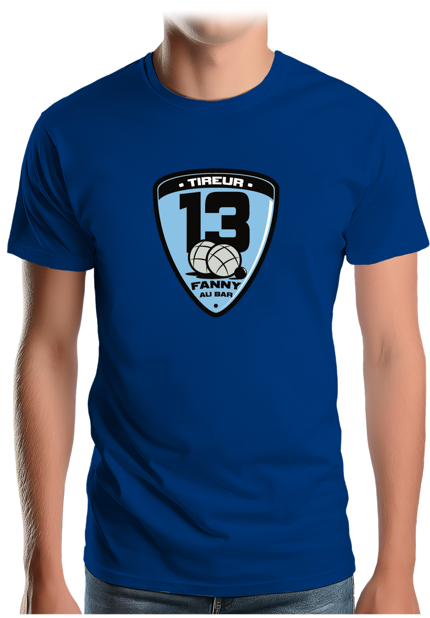 T-Shirt Homme Fanny au bar, Tireur Pétanque