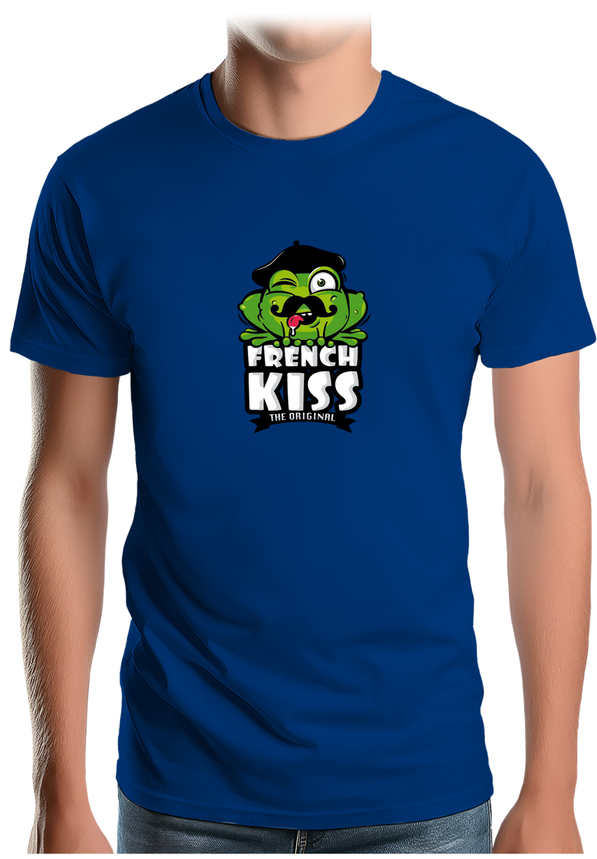 T-Shirt Homme French kiss la grenouille