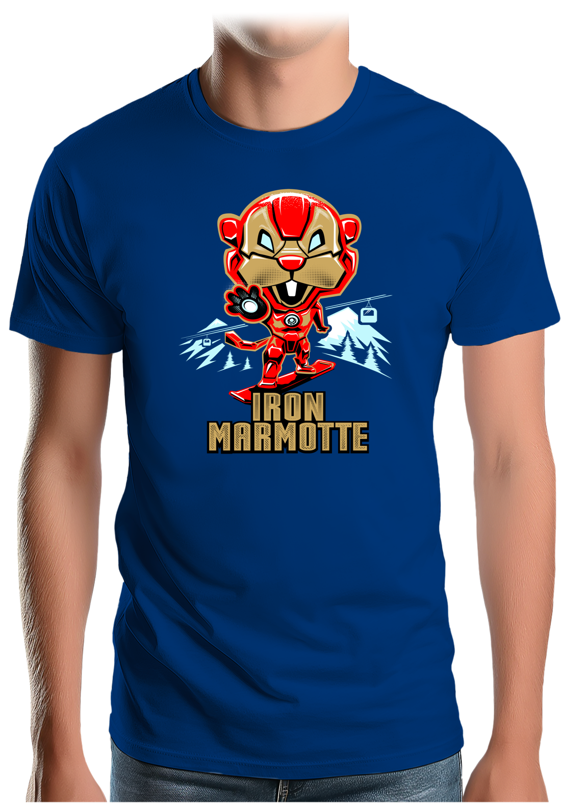 T-Shirt Homme Iron Marmotte
