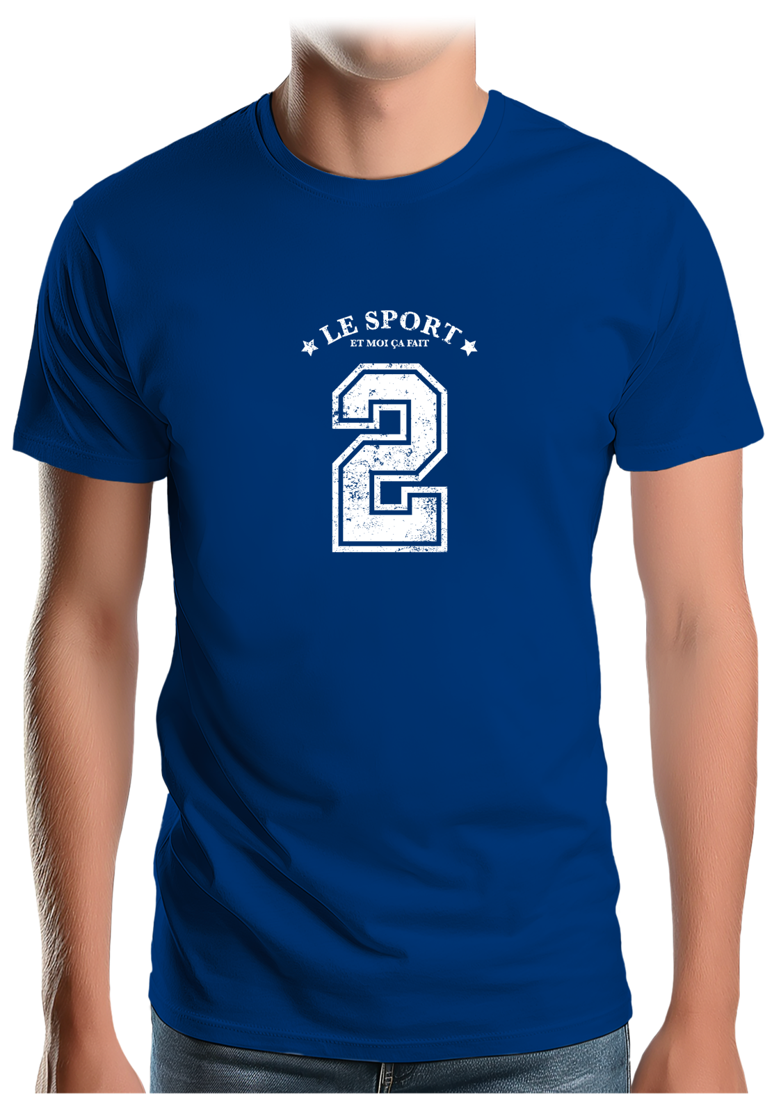 T-Shirt Homme Le sport et moi ça fait 2