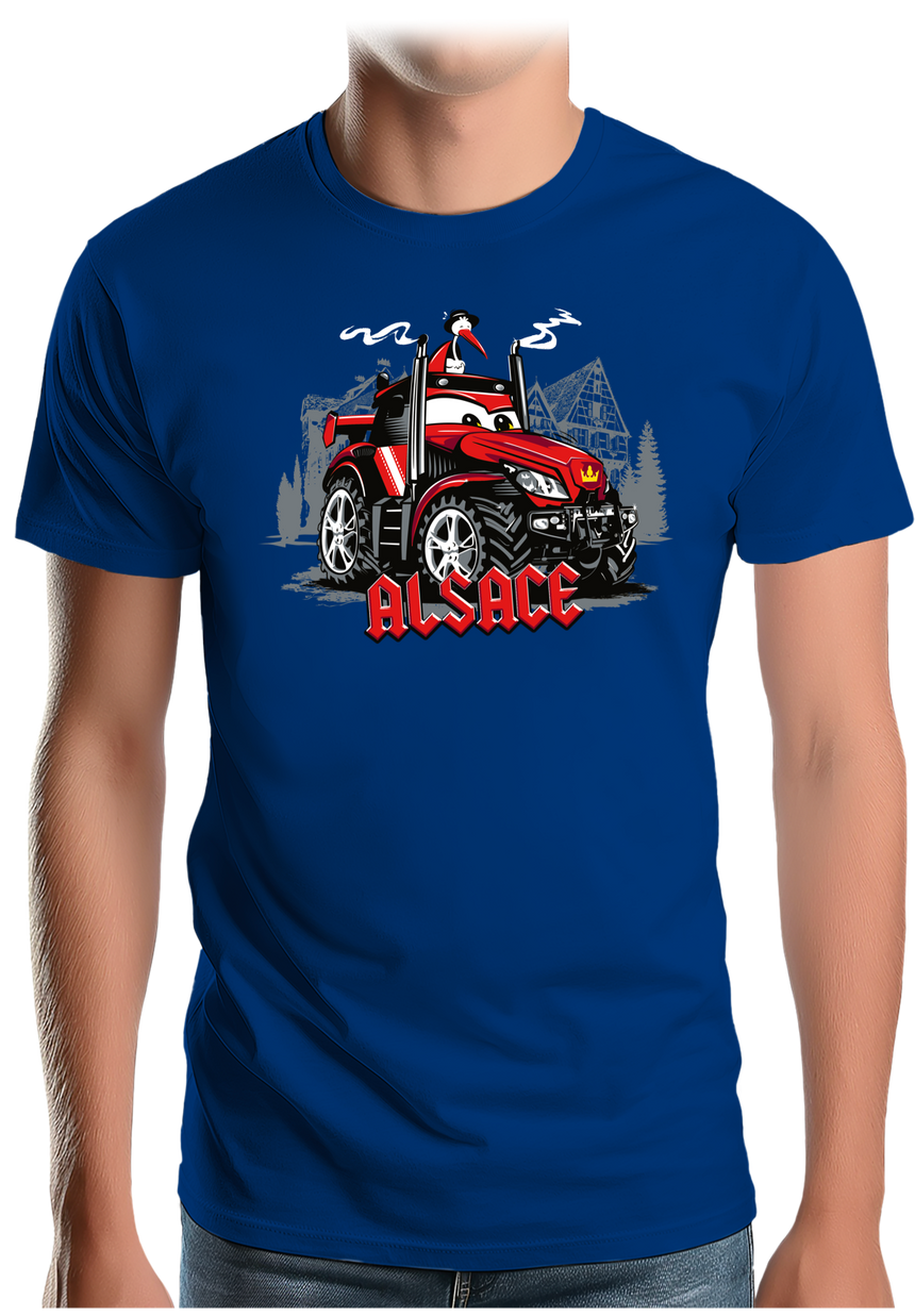 T-Shirt Homme Le Super tracteur Alsacien