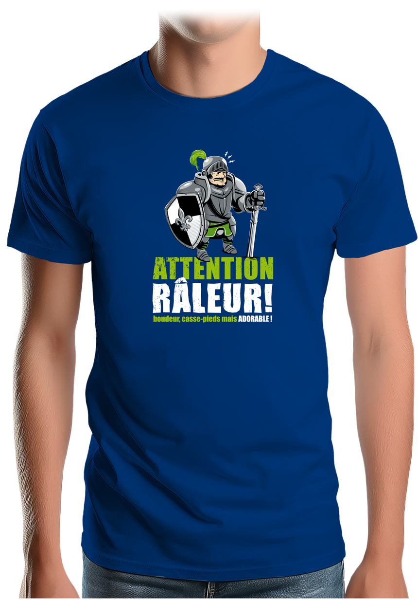T-Shirt Homme Attention râleur chevalier