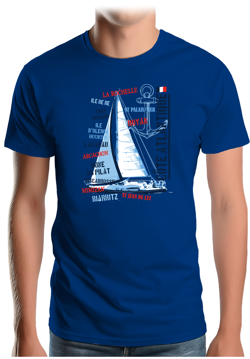 T-Shirt Homme Voilier Atlantique