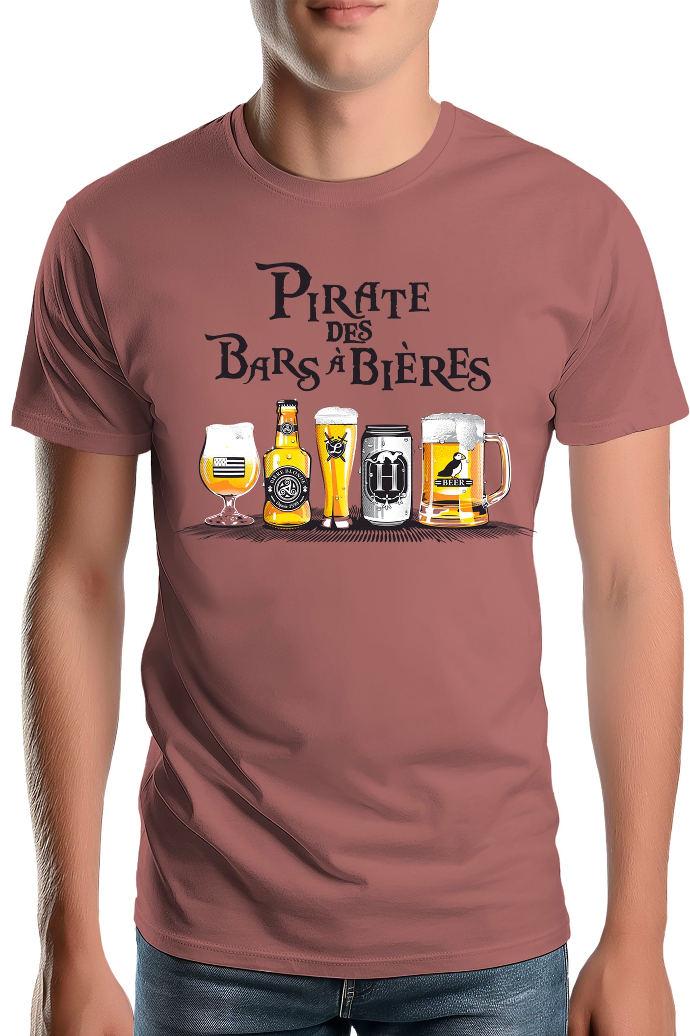 T-Shirt Homme Pirates des bars à bières