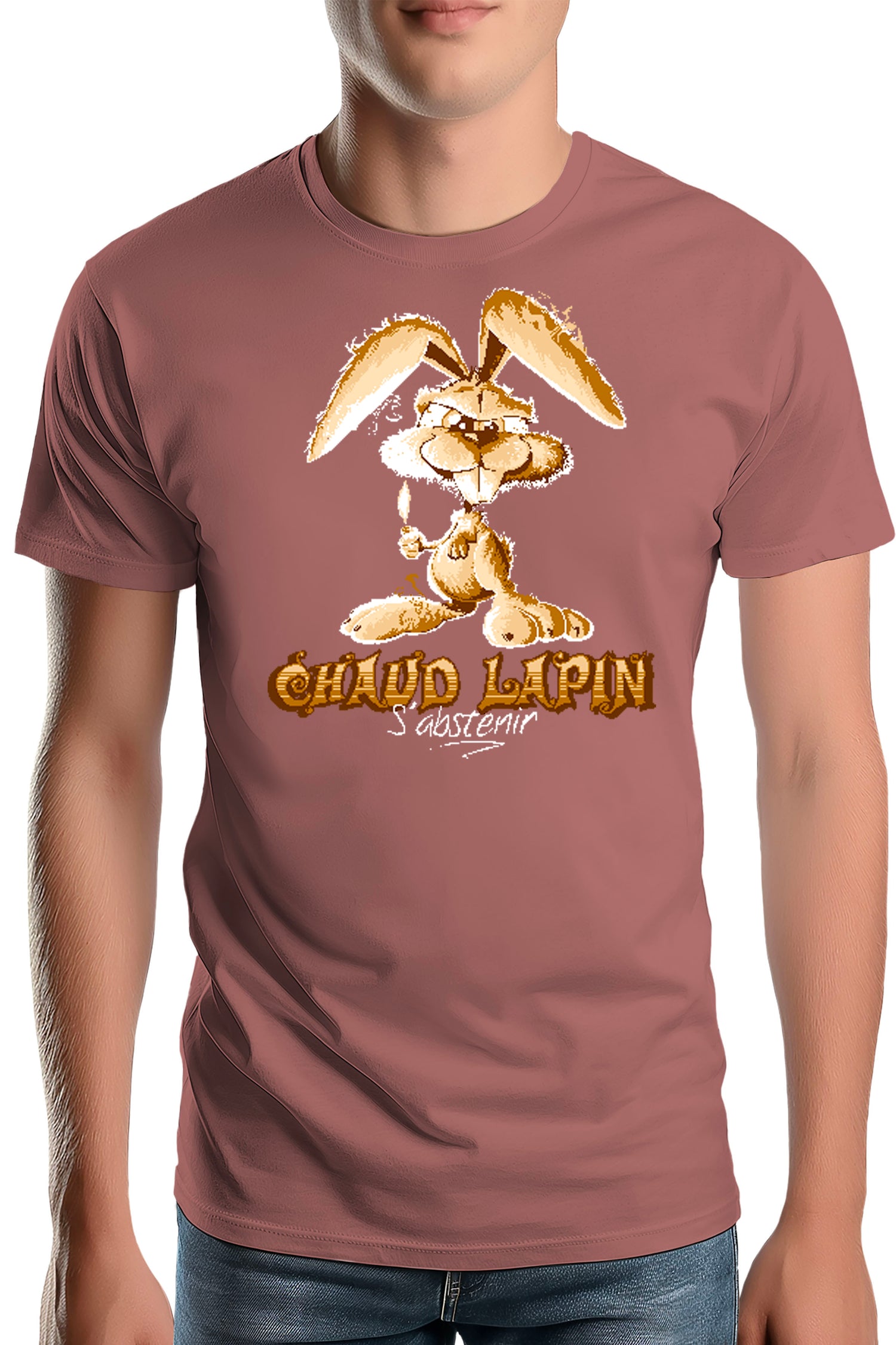 T-Shirt Homme Chaud lapin s'abstenir