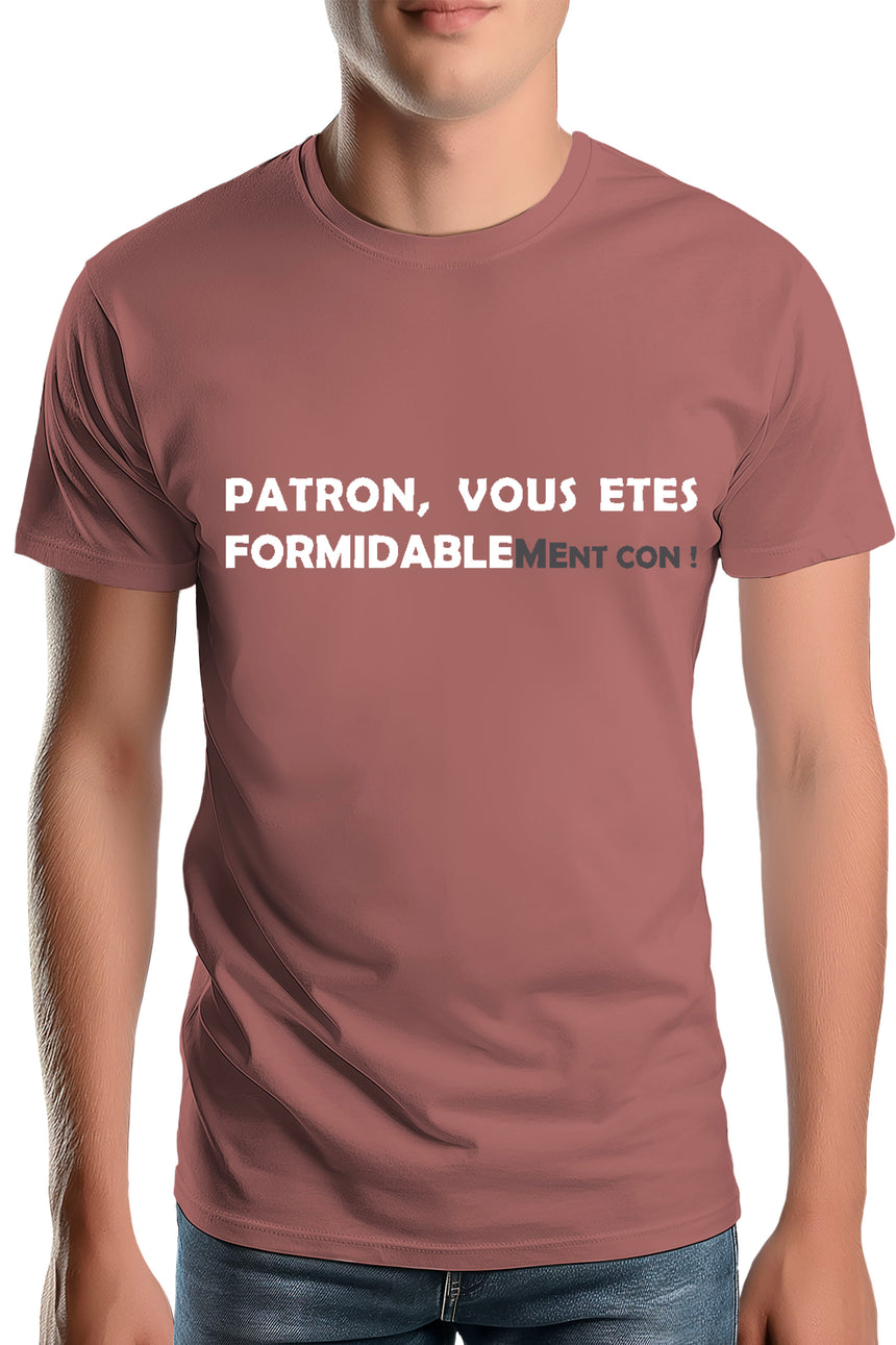 T-Shirt Homme Formidablement con patron