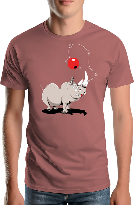 T-Shirt Homme Rhino bilboquet boule rouge