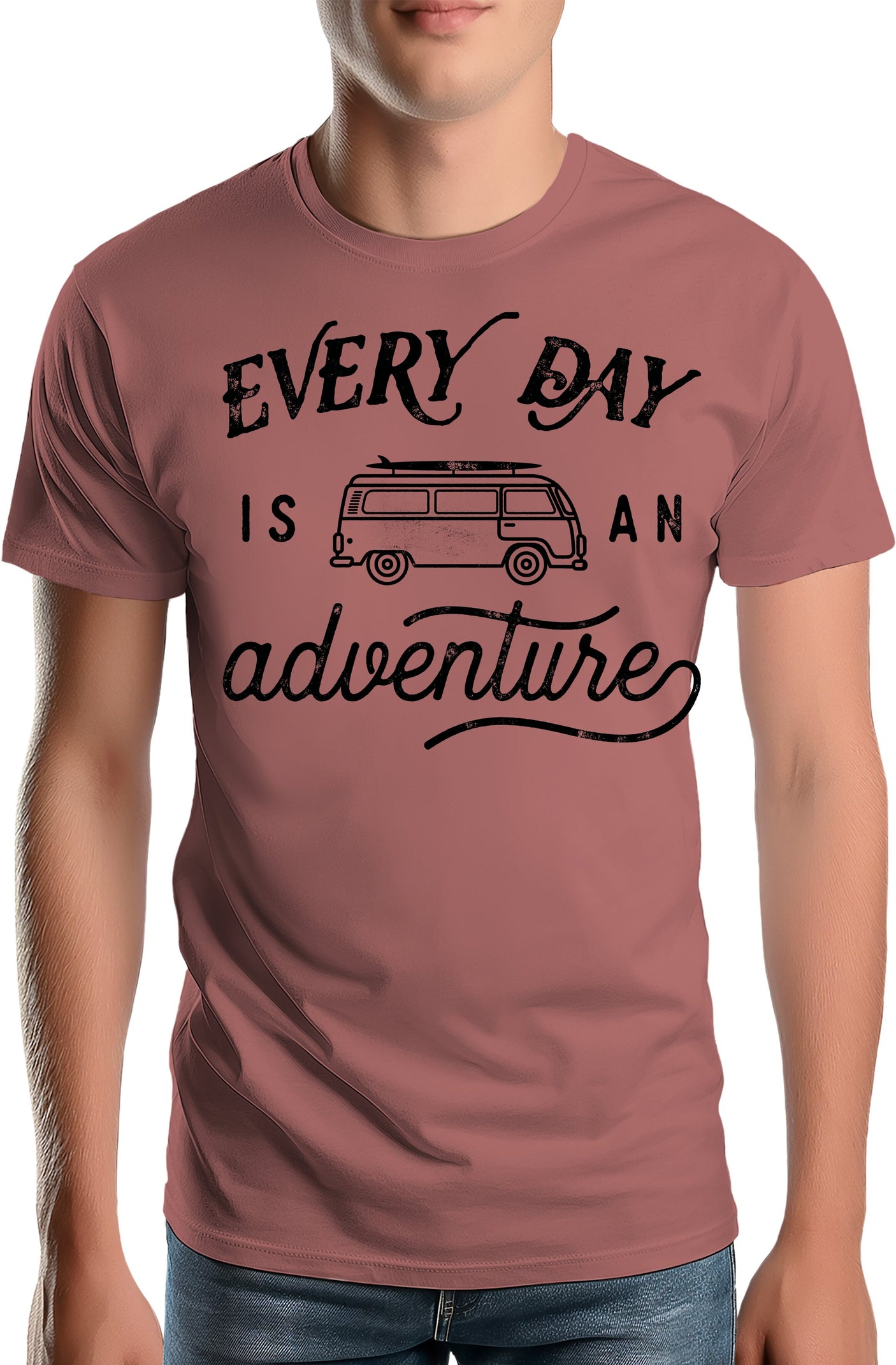 T-Shirt Homme Every day in a van is an adventure