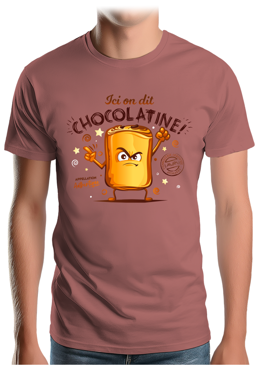 T-Shirt Homme Ici on dit chocolatine !