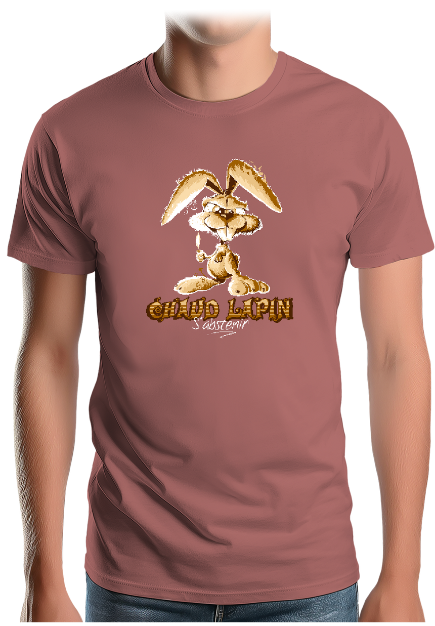 T-Shirt Homme Chaud lapin s'abstenir