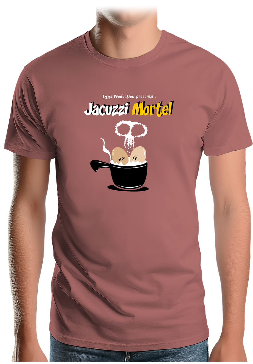 T-Shirt Homme Des Oeufs dans un jacuzzi