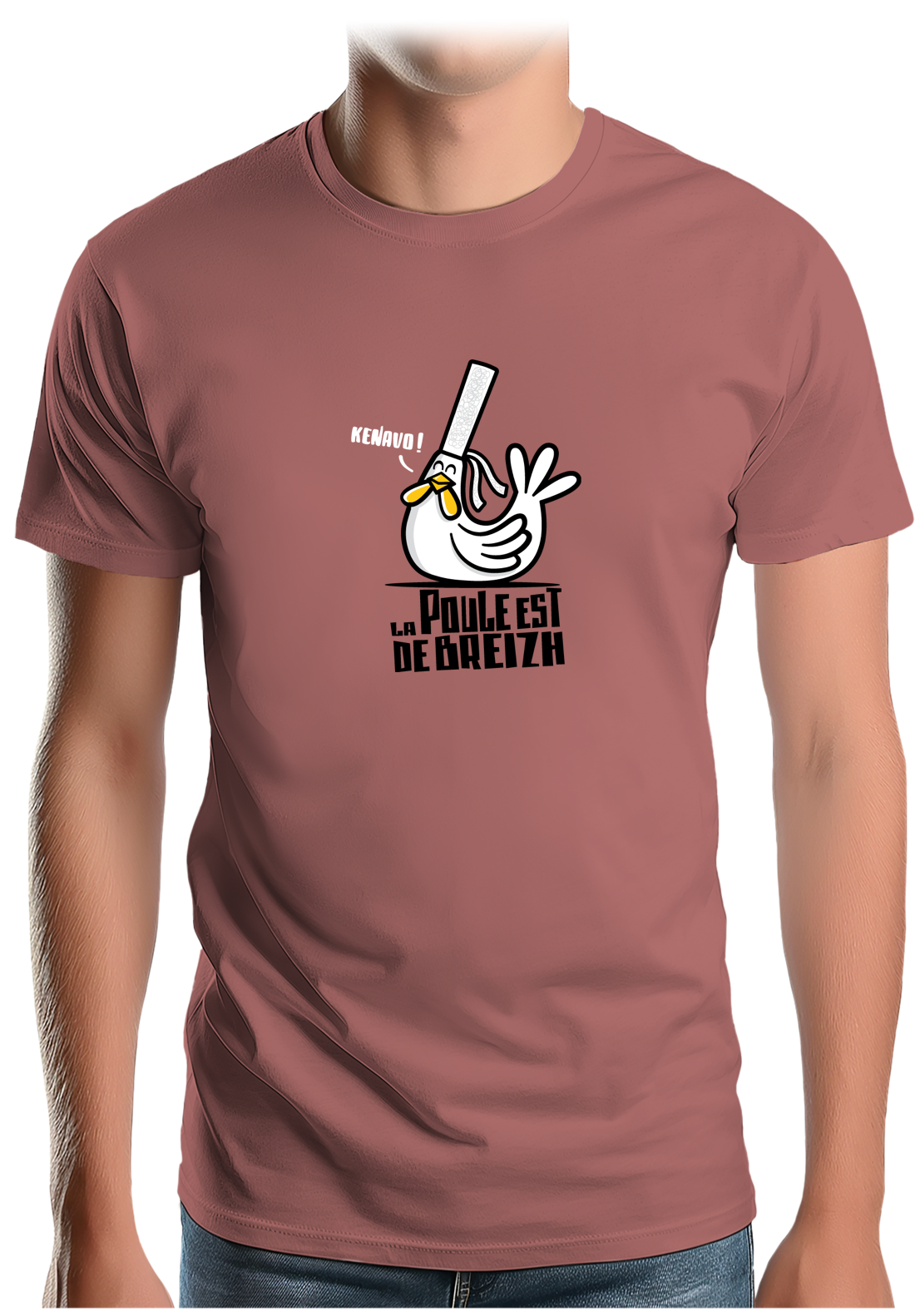 T-Shirt Homme La Poule Est De Breizh