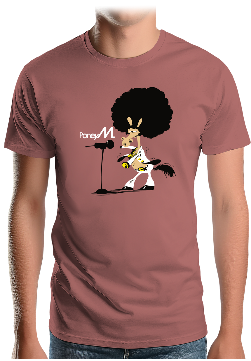 T-Shirt Homme Chanteur Poney M
