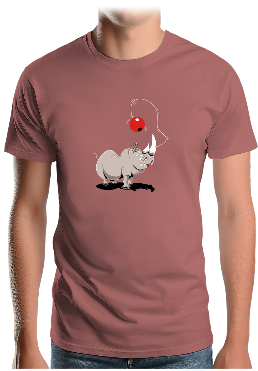 T-Shirt Homme Rhino bilboquet boule rouge
