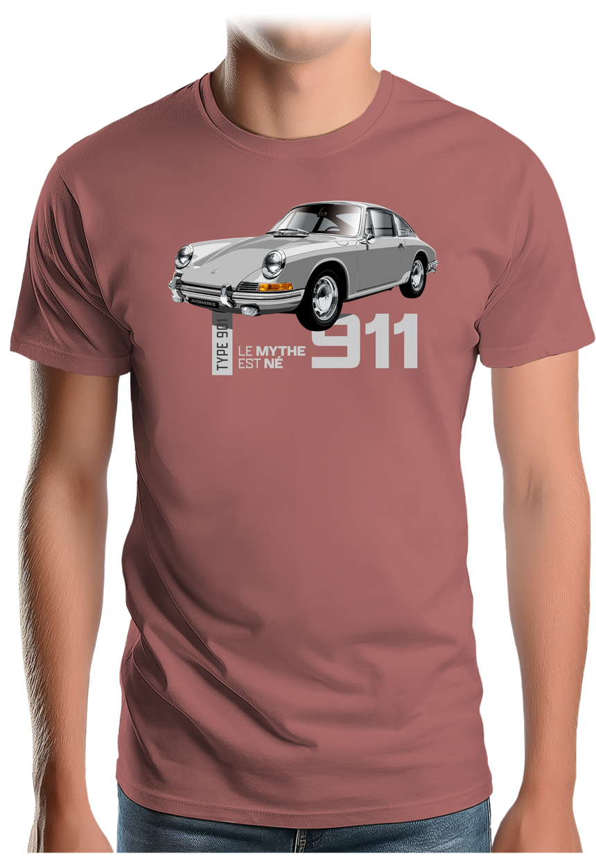 T-Shirt Homme Voiture 901 Le mythe est né