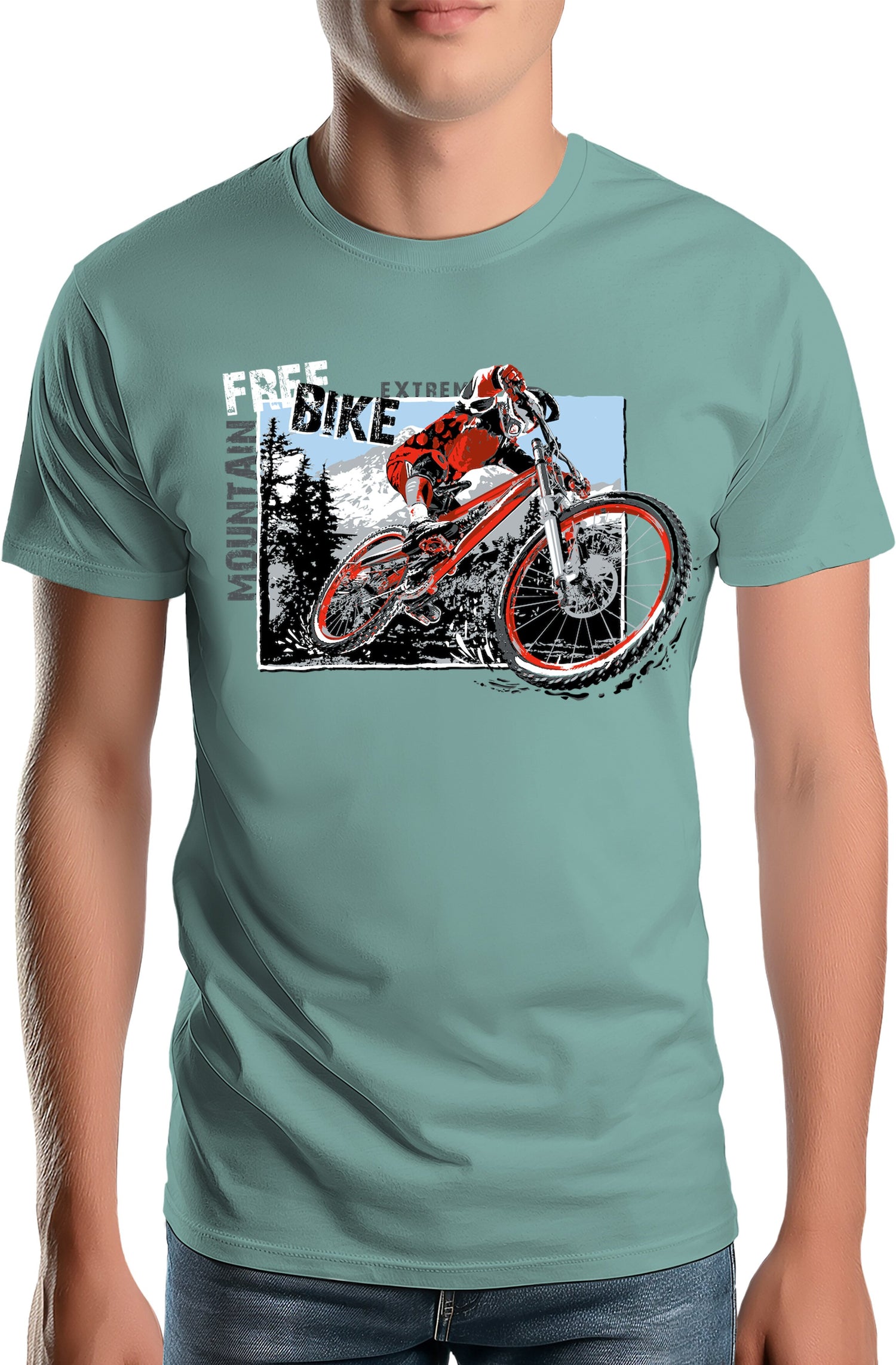 T-Shirt Homme Mountain Bike