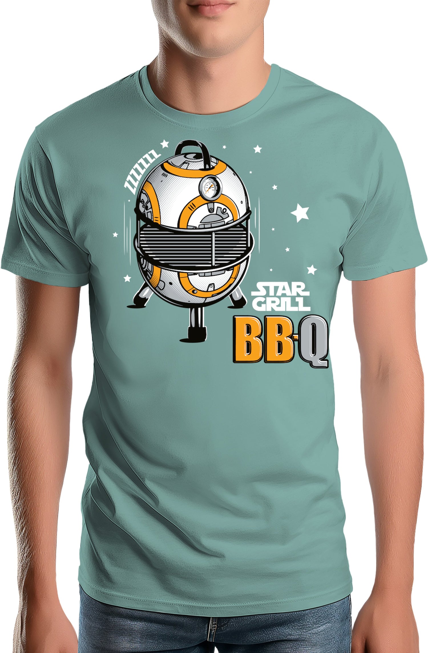T-Shirt Homme BBQ Wars le retour de star grill