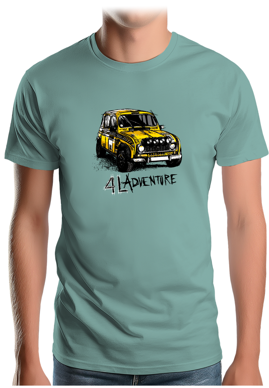 T-Shirt Homme L'aventure en voiture 4L