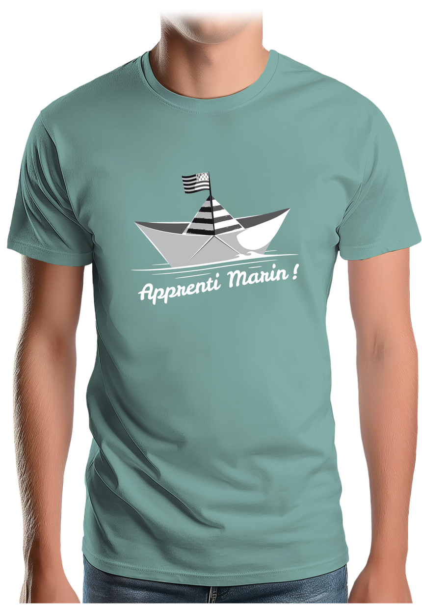 T-Shirt Homme Petit bateau bzh apprenti marin