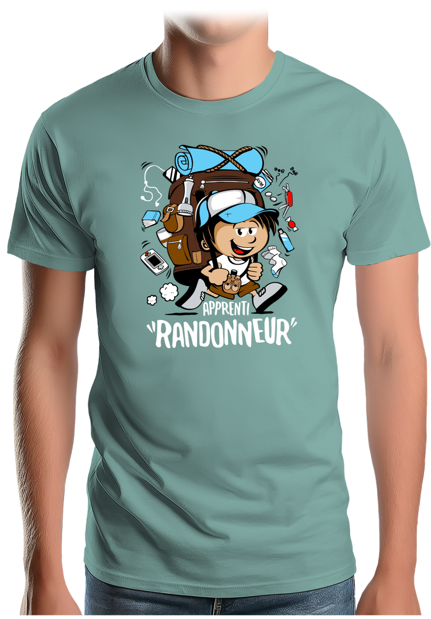 T-Shirt Homme Apprenti randonneur en trail