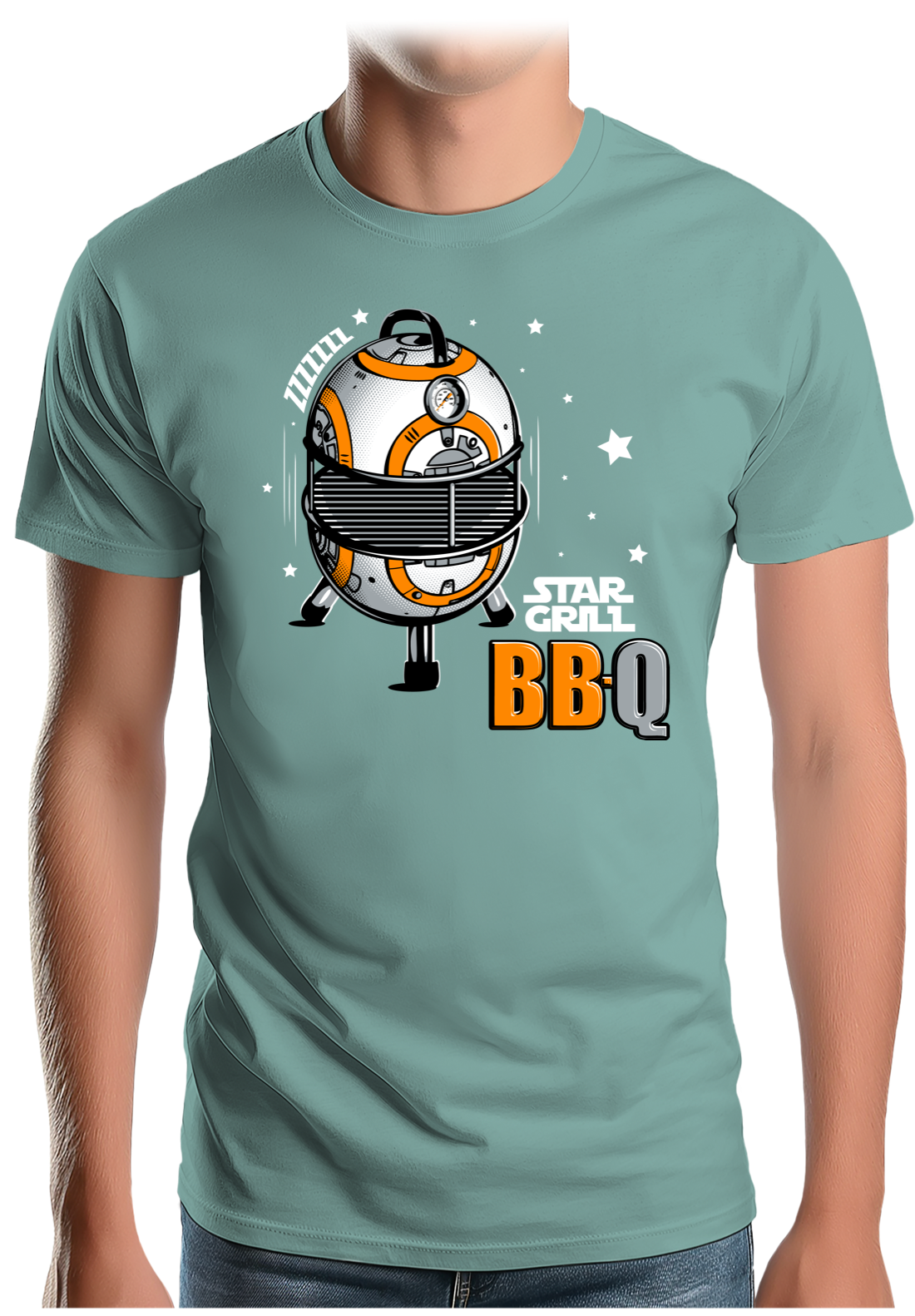 T-Shirt Homme BBQ Wars le retour de star grill