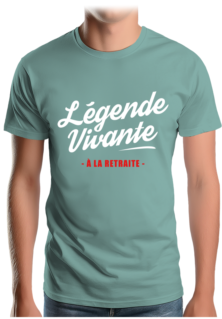 T-Shirt Homme Légende vivante à la retraite