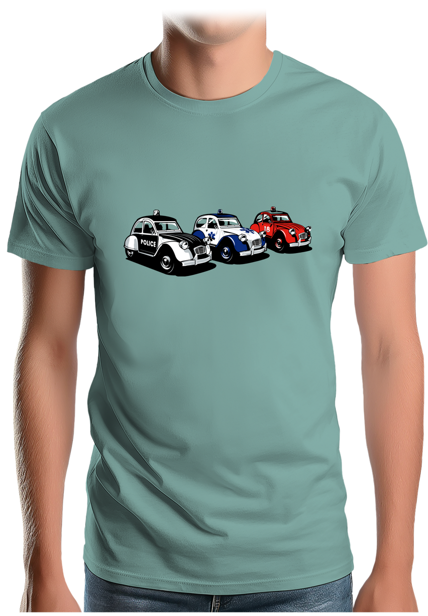 T-Shirt Homme Rescue Deuch - Police - Pompier