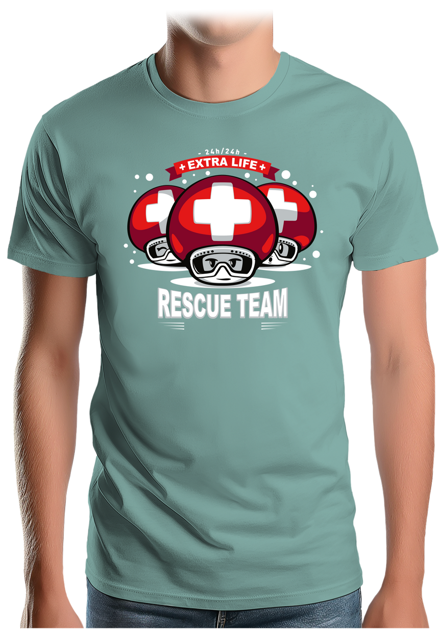 T-Shirt Homme Rescue Team jeux vidéo