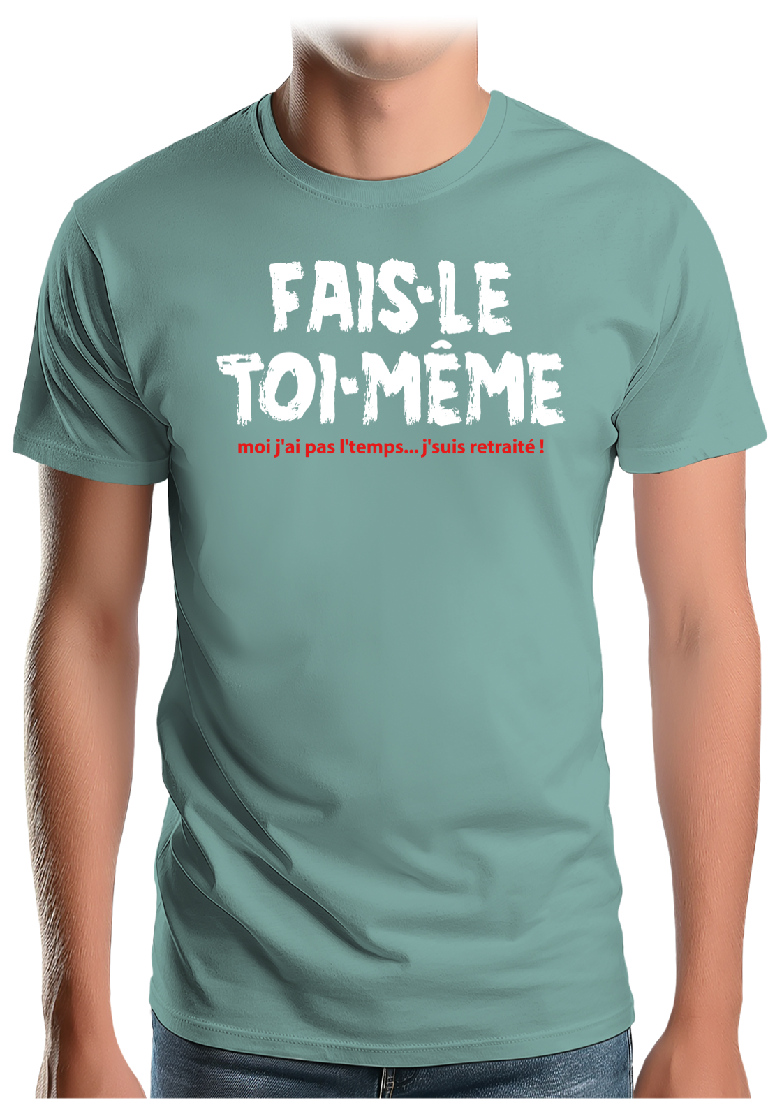 T-Shirt Homme Fais le toi même moi je suis à la retraite