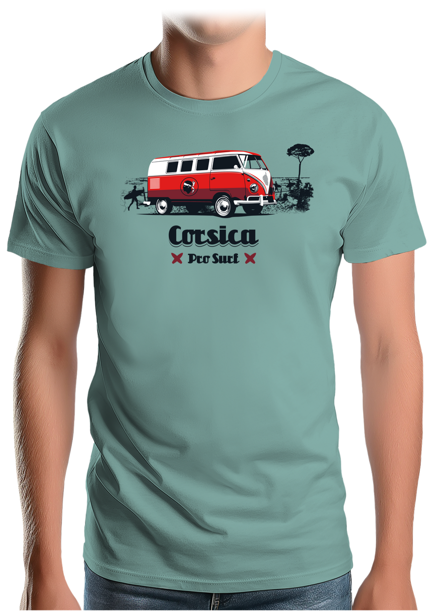 T-Shirt Homme Van plage combi Corse