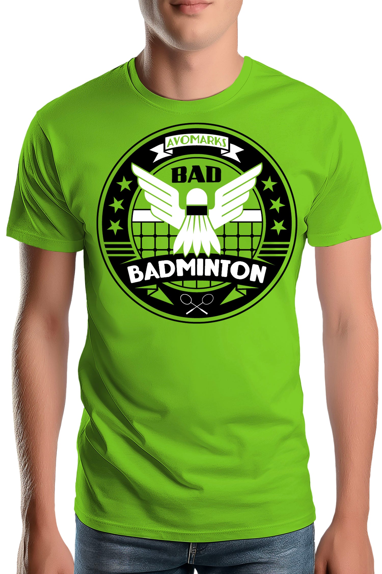 T-Shirt Homme Bad badminton university