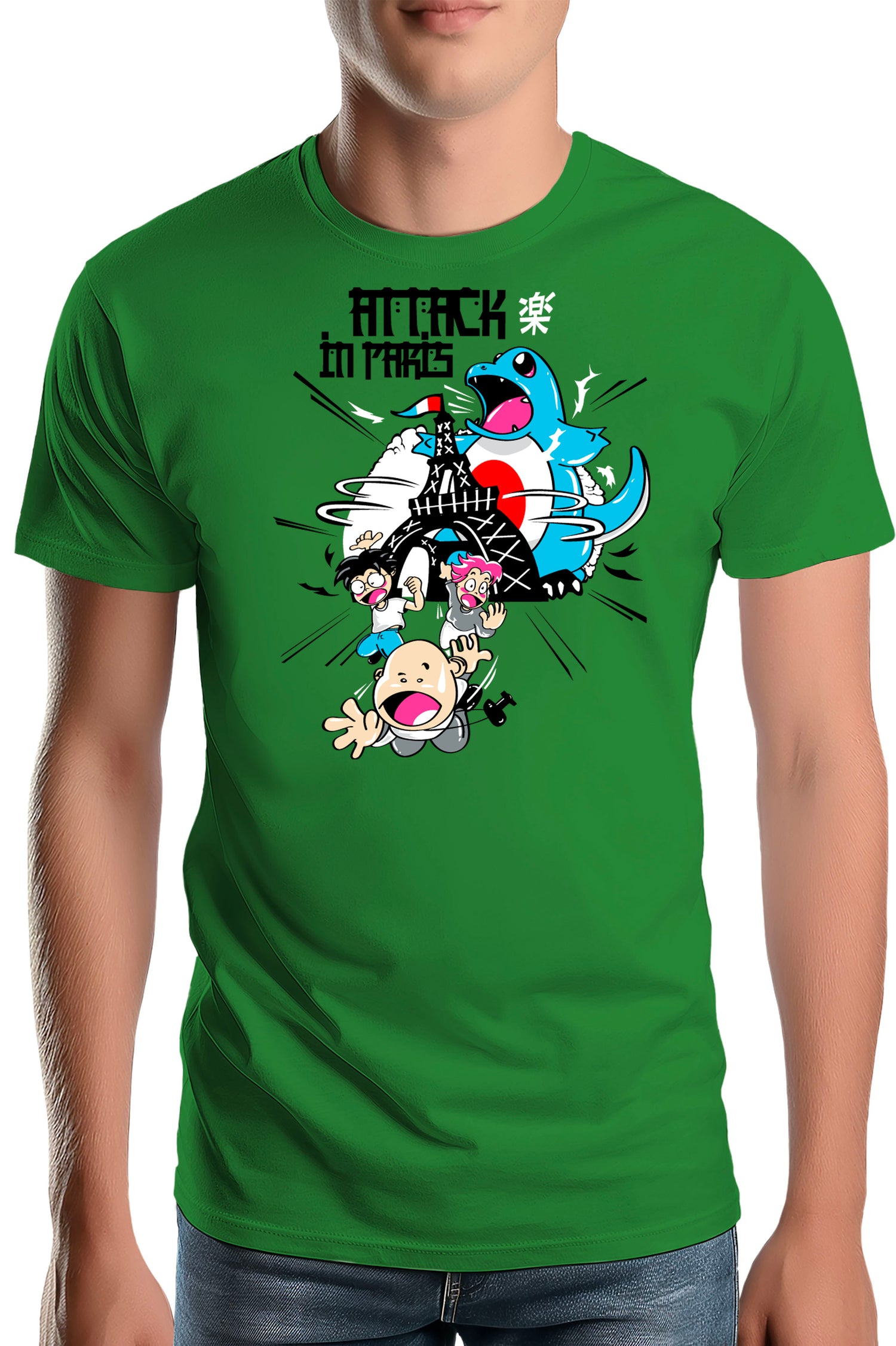 T-Shirt Homme Attack In Paris Carapuce