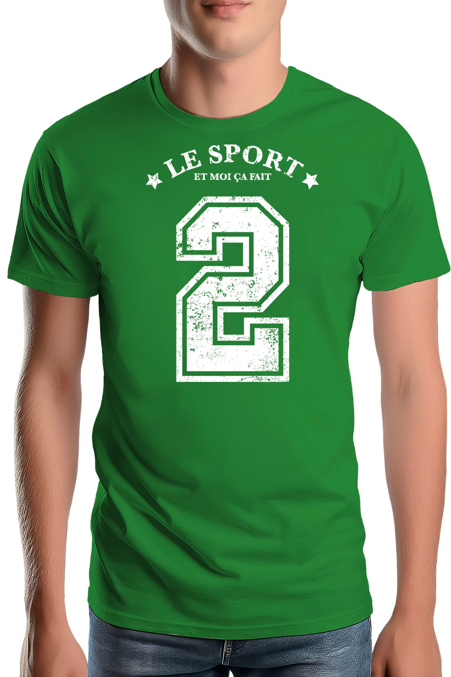 T-Shirt Homme Le sport et moi ça fait 2