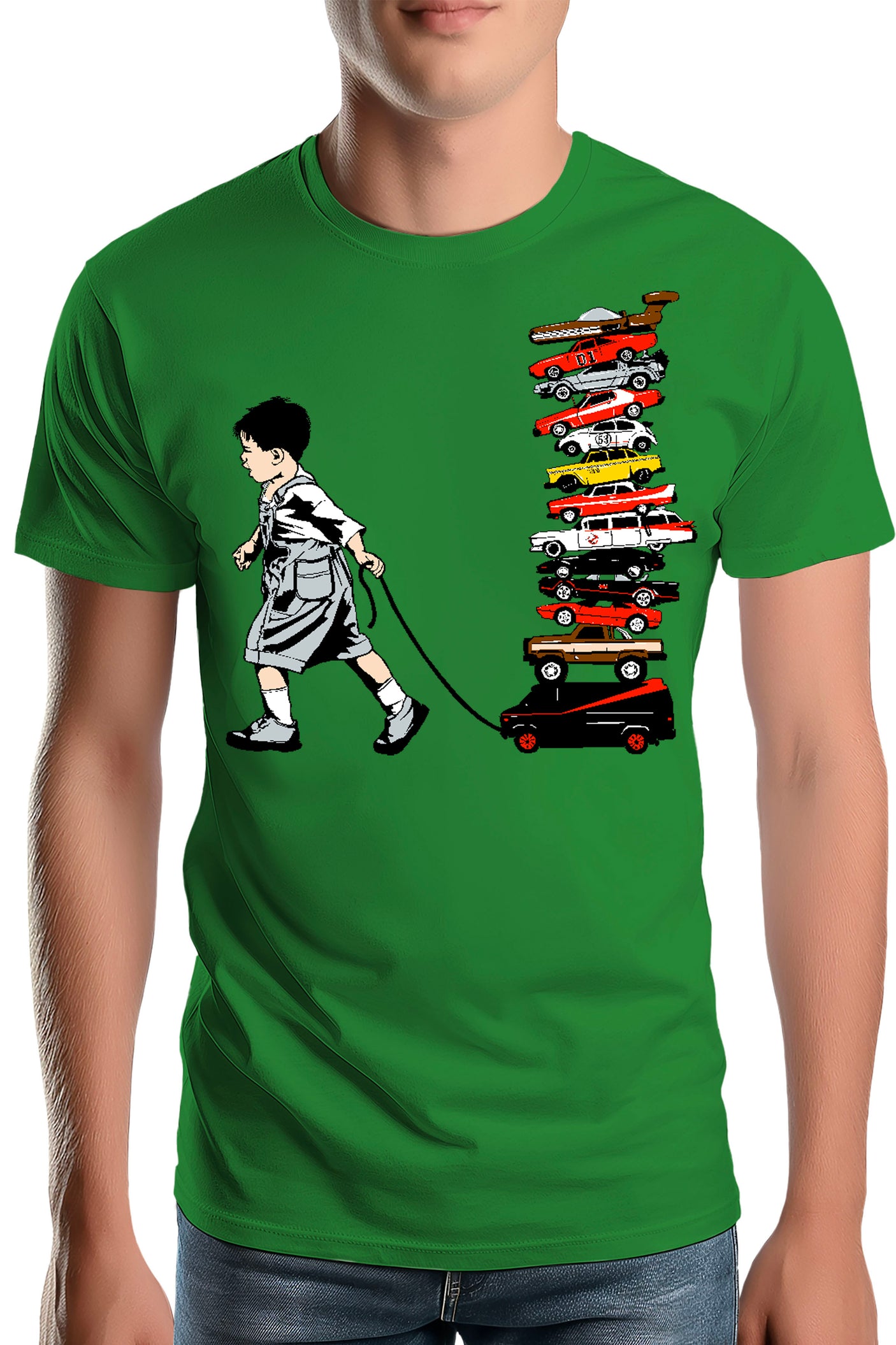 T-Shirt Homme La Collection de voitures via les séries télé